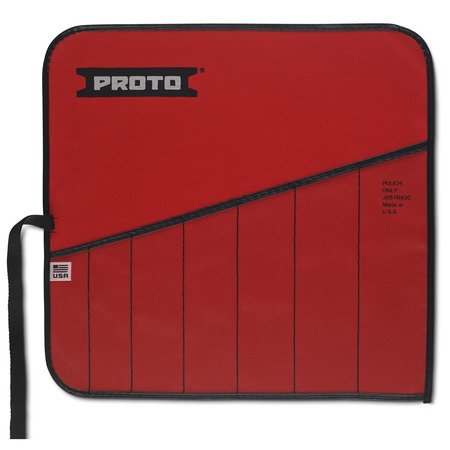 PROTO Red Canvas 7-Pocket Tool Roll J25TR43C